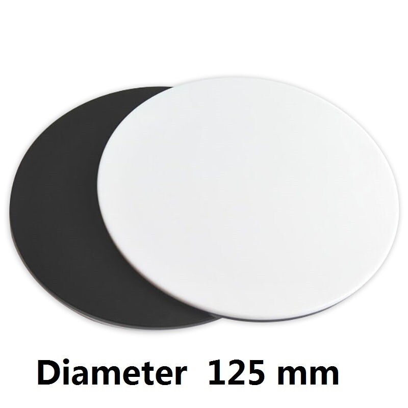 Stereo Microscope White Black Working Board Bottom Working Stage Round Plastic