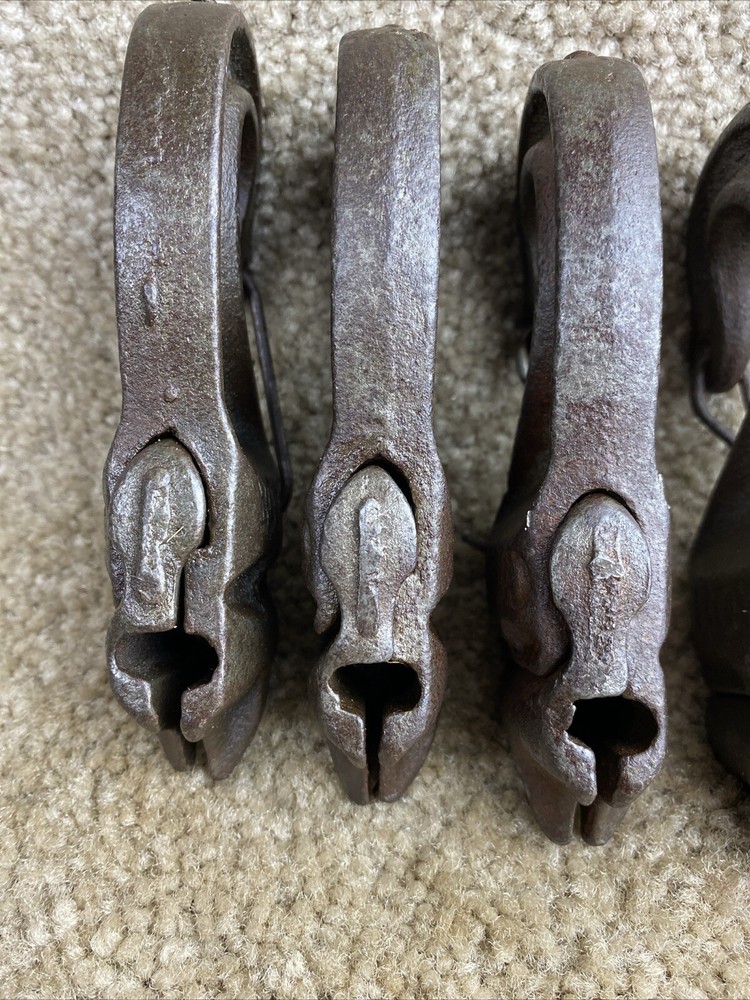 Vintage Cast Industrial/Farm Track Hooks