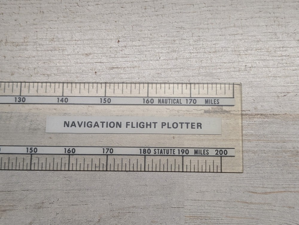 Aviation Flight Plotter Protractor WAC Sectional Chart Navigation Tool Pilot