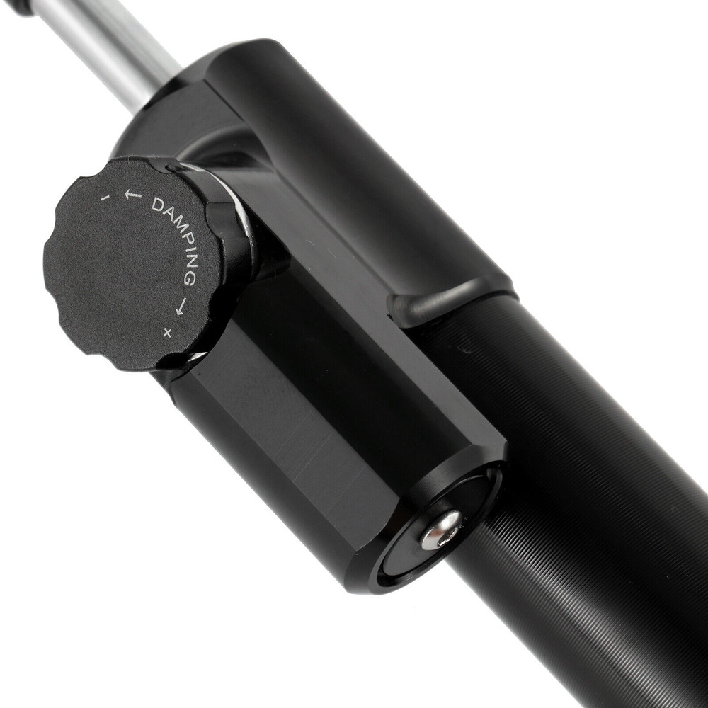 For Harley Honda Yamaha Black Adjustable Steering Stabilizer
