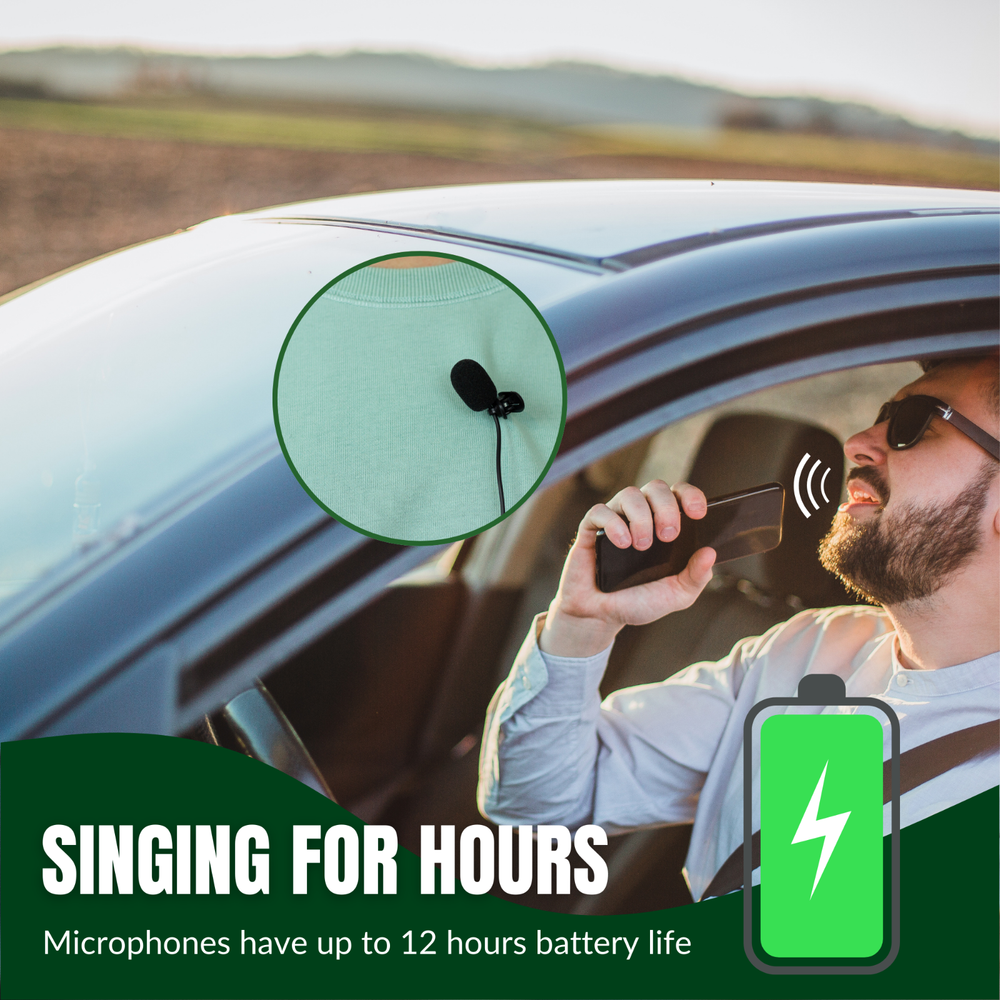 2 Channel Dual UHF Wireless Microphone System With Handheld & Lapel / Headset