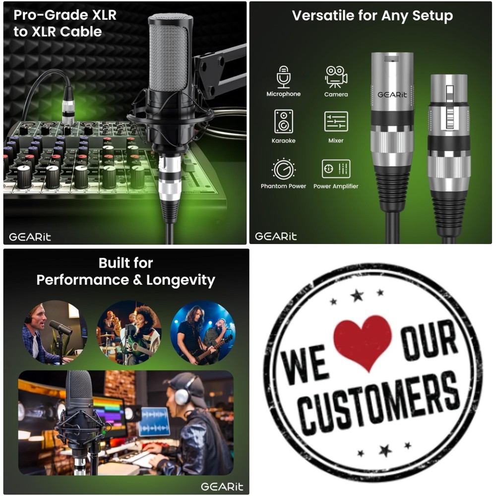 Versatile XLR Cable for Recording Studio