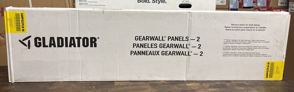 Gladiator GearWall 2 -Piece 48-in Smoke Composite Multipurpose Wall panel