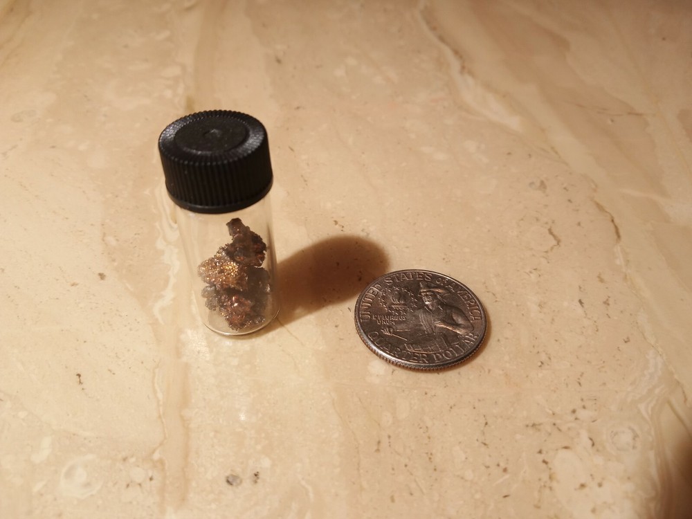 11.12 gram Capsule of Raw Silver (Uncleaned)