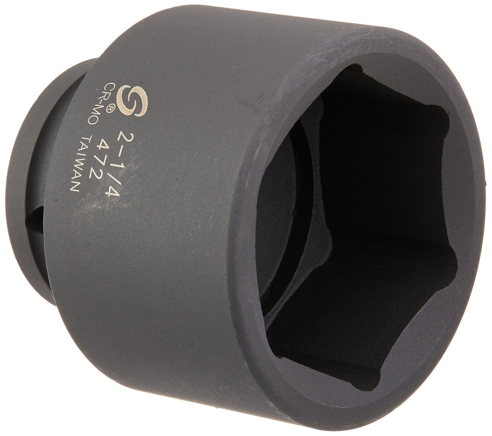 SUNEX TOOLS 472 3/4" Drive Standard 6 Point Impact Socket 2-1/4"