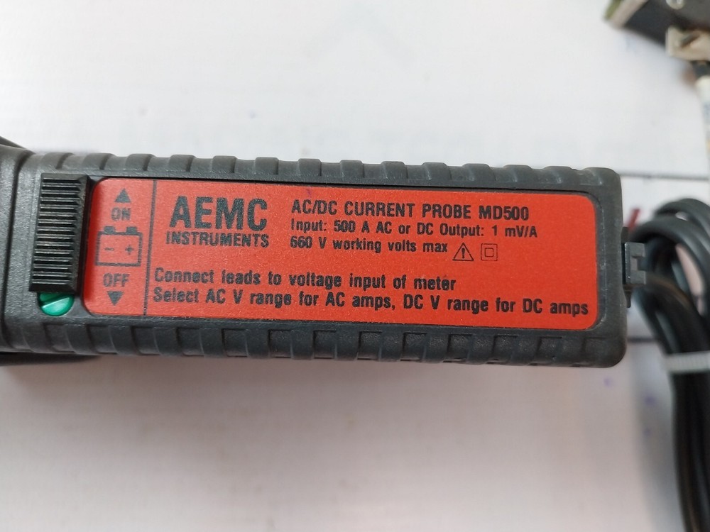 Aemc Instruments MD500 AC/DC Current Probe 500A AC