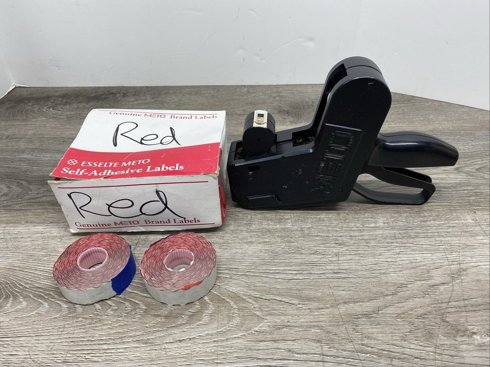 Meto Label Gun Label Maker 854310 - Made in W Germany - Includes Labels
