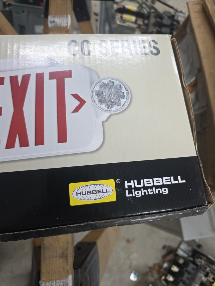 HUBBELL LIGHTING COMPASS CCRRC COMBO LED EXIT/EMERGENCY LIGHT 120/277