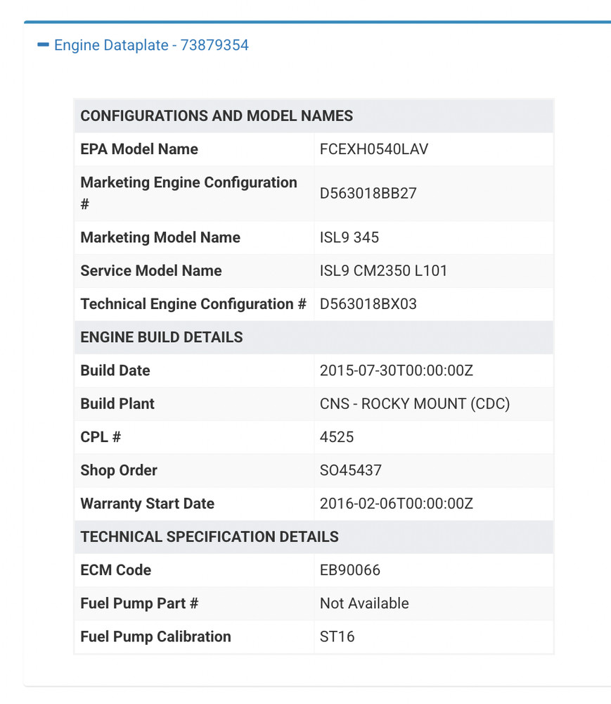 2013-2015 Cummins ISL9 Engine Control Module (ECM) Part # 5317106, CM2350