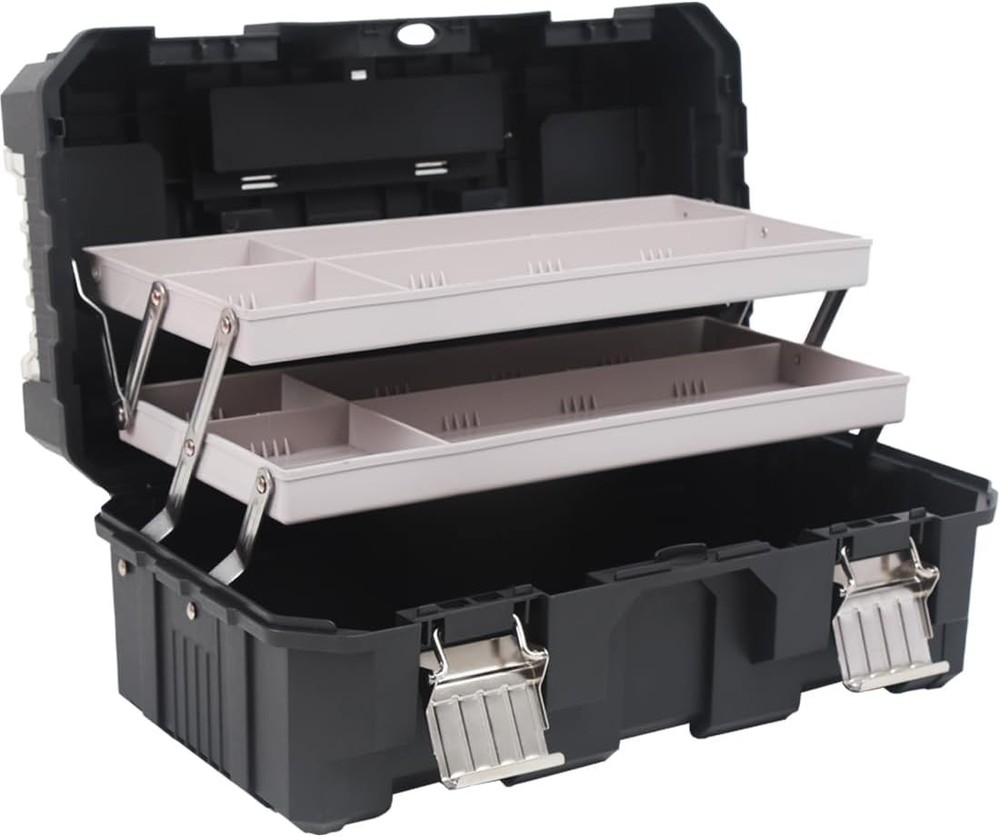 Tool Box 3-Tiers Multi-Function Storage Portable Toolbox Organizer