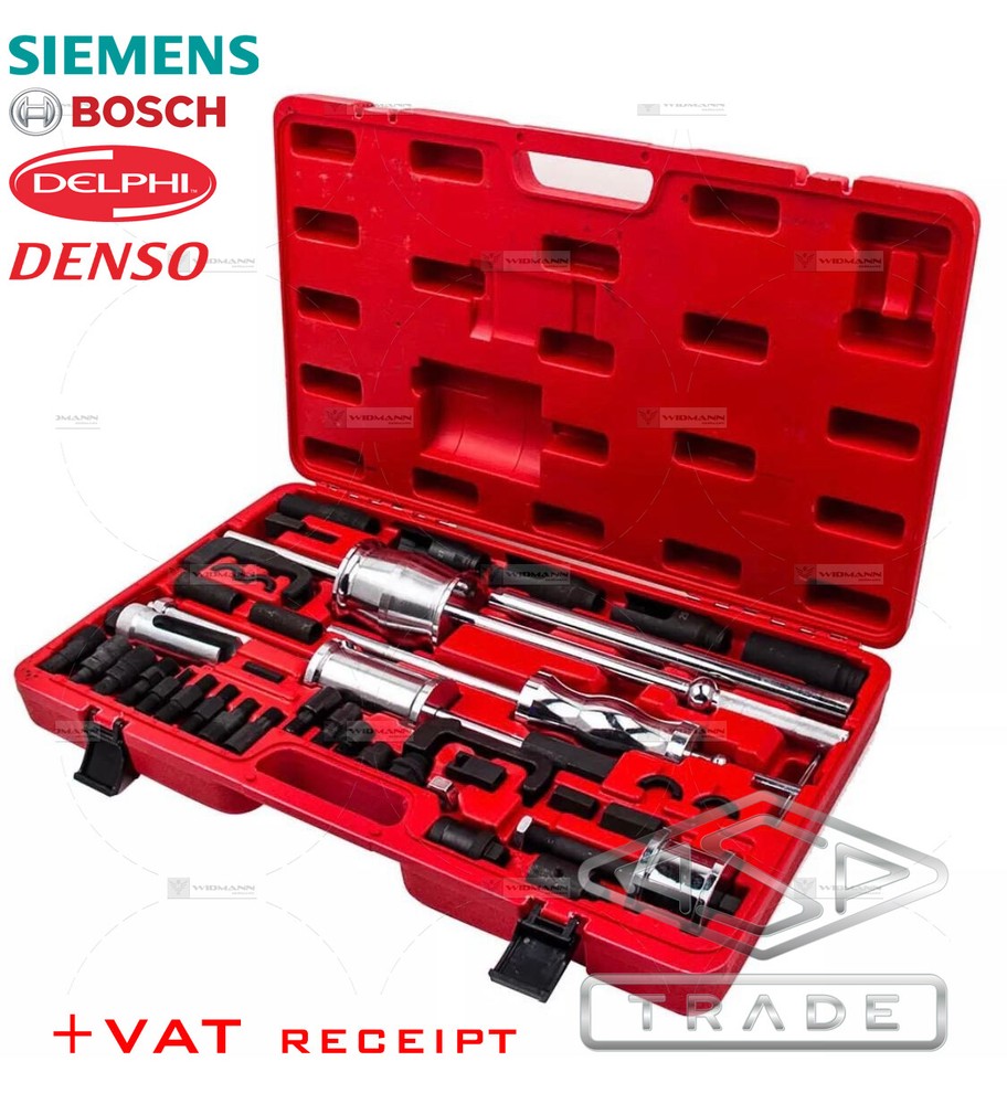 40 pcs Diesel Injector Puller Remover Master Tool Kit Bosch DENSO Siemens Delphi