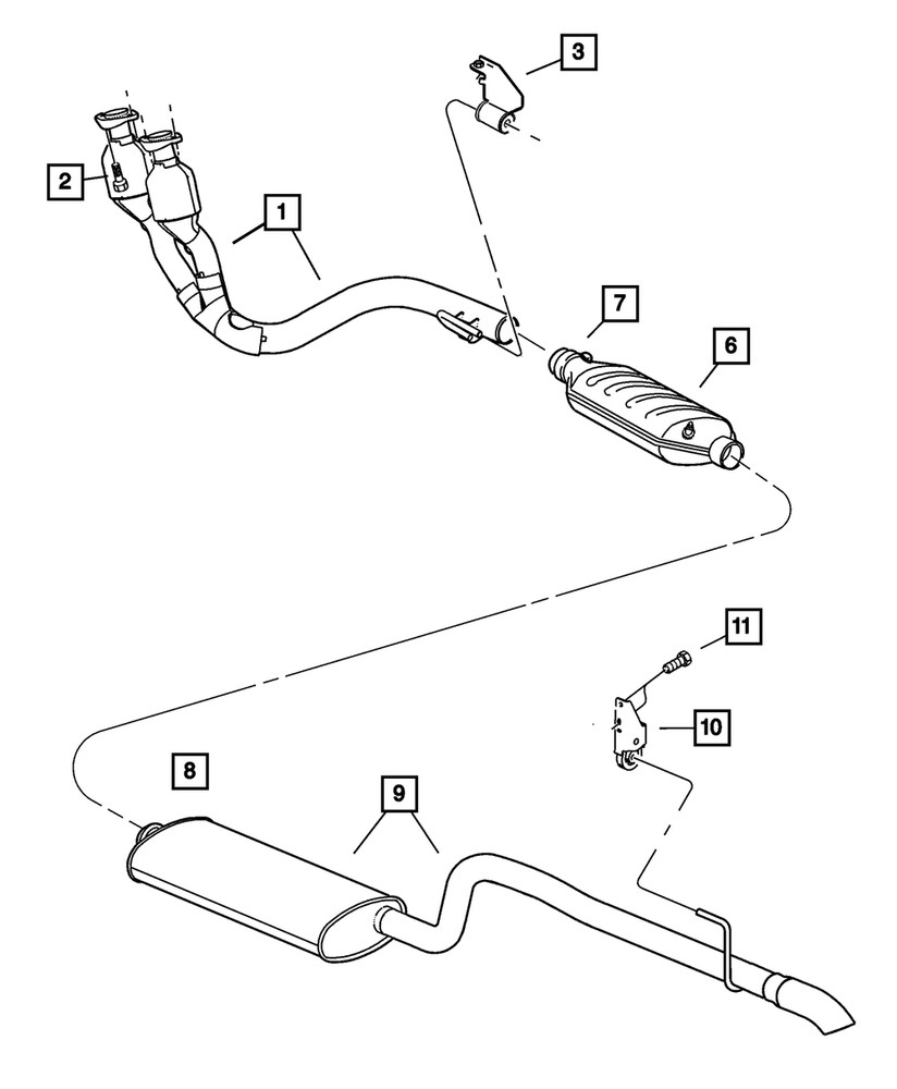 Genuine Mopar Exhaust Hanger 52101017ac