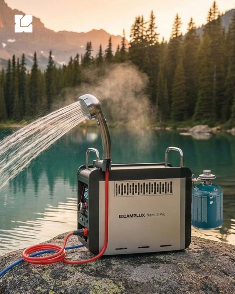 Camplux 1 lb Tank Portable Propane Water Heater for Camping Shower CSA Certified