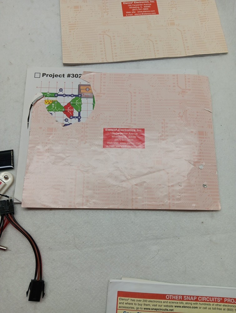 Elenco Snap Circuits Lot Projects 1-101, 102-305