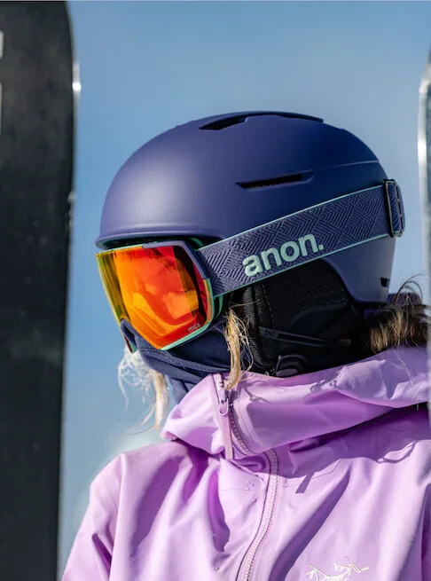 Anon Logan WaveCel® Ski & Snowboard Helmet Purple Size Medium