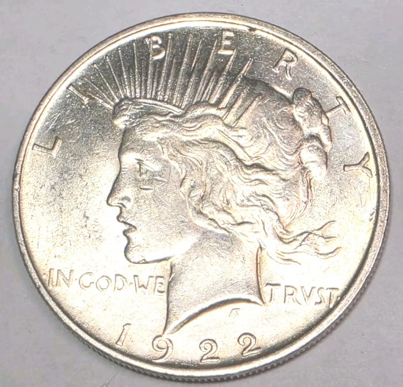 1922 peace dollar AU condition #122