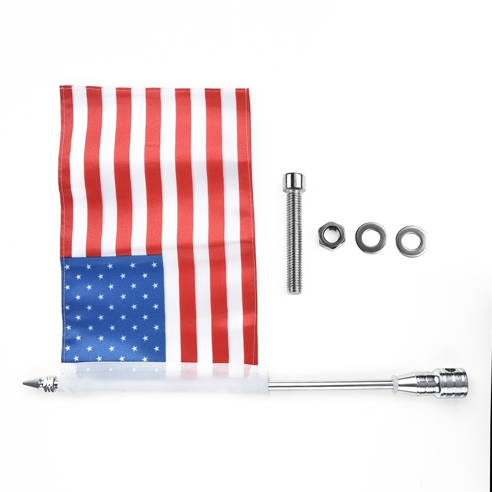 American Flag Print Flagpole Luggage Polyester Durable