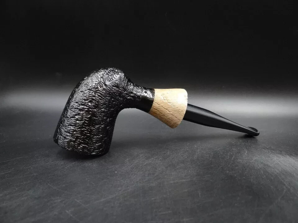 TURKIEWICZ BLACK OAK (MORTA) HAND MADE CALABASH PIPE 78