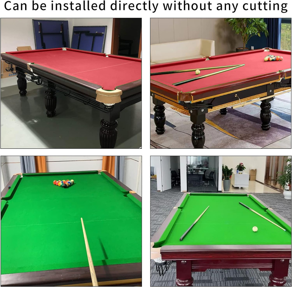 8" Pool Table Felt W/ 6 Cloth Strips, Pre Cut Billiard Table Cloth Felt