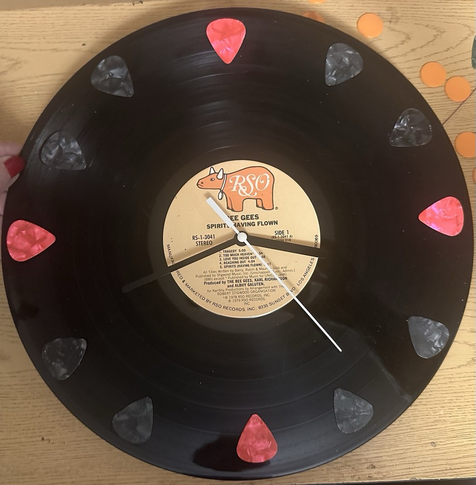 Vinyl Record Clock