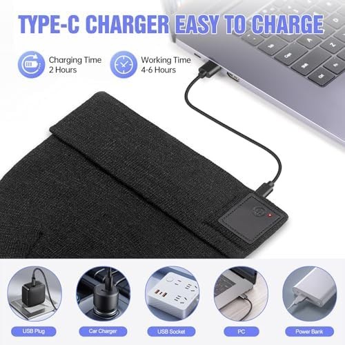 Beanie Hat with LED Light Strip, Rechargeable Winter Warm Cap with Multiple