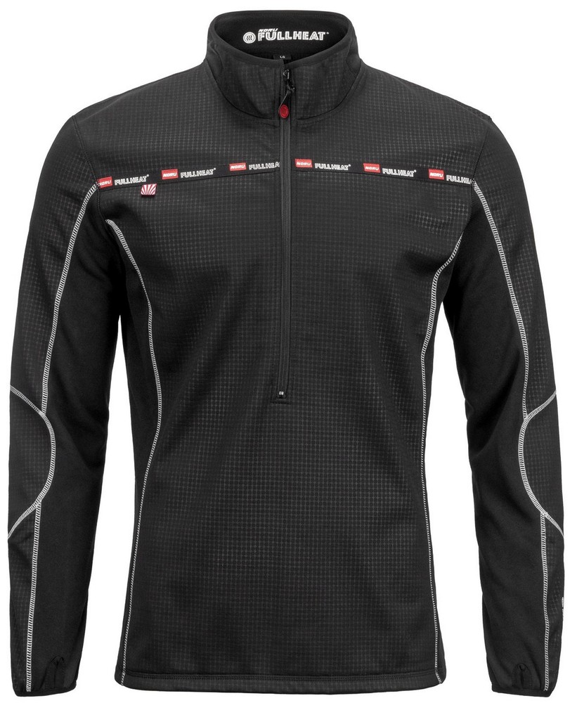 Noru Full Heat Mens Half Zip Pullover Jersey Black