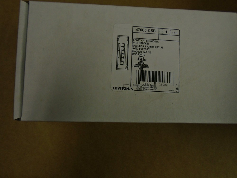 LEVITON 47605-C5B   "NEW"