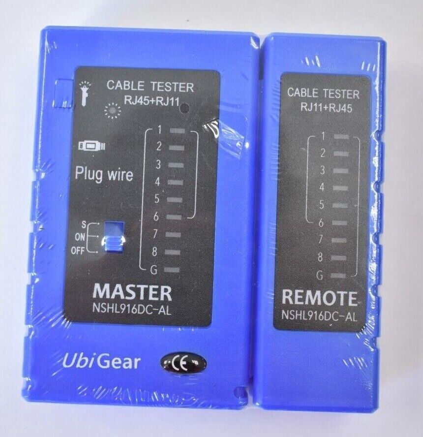 UbiGear Professional Pass-Through Crimper Tool Kits Network Phone/Cable Tester