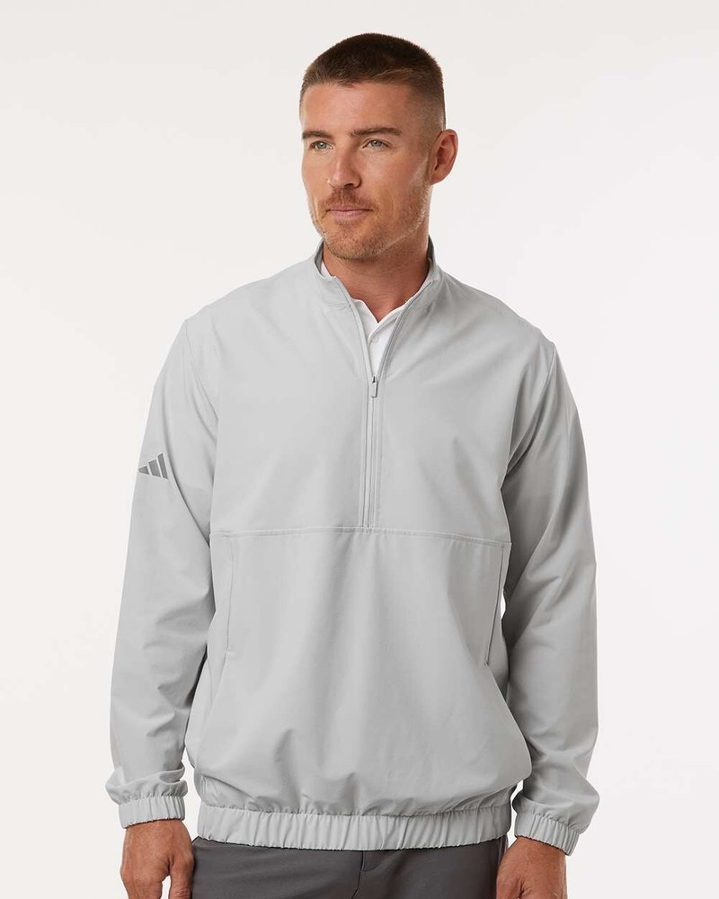 Adidas - Woven Half-Zip Pullover - A705, golf warmup, dad gift