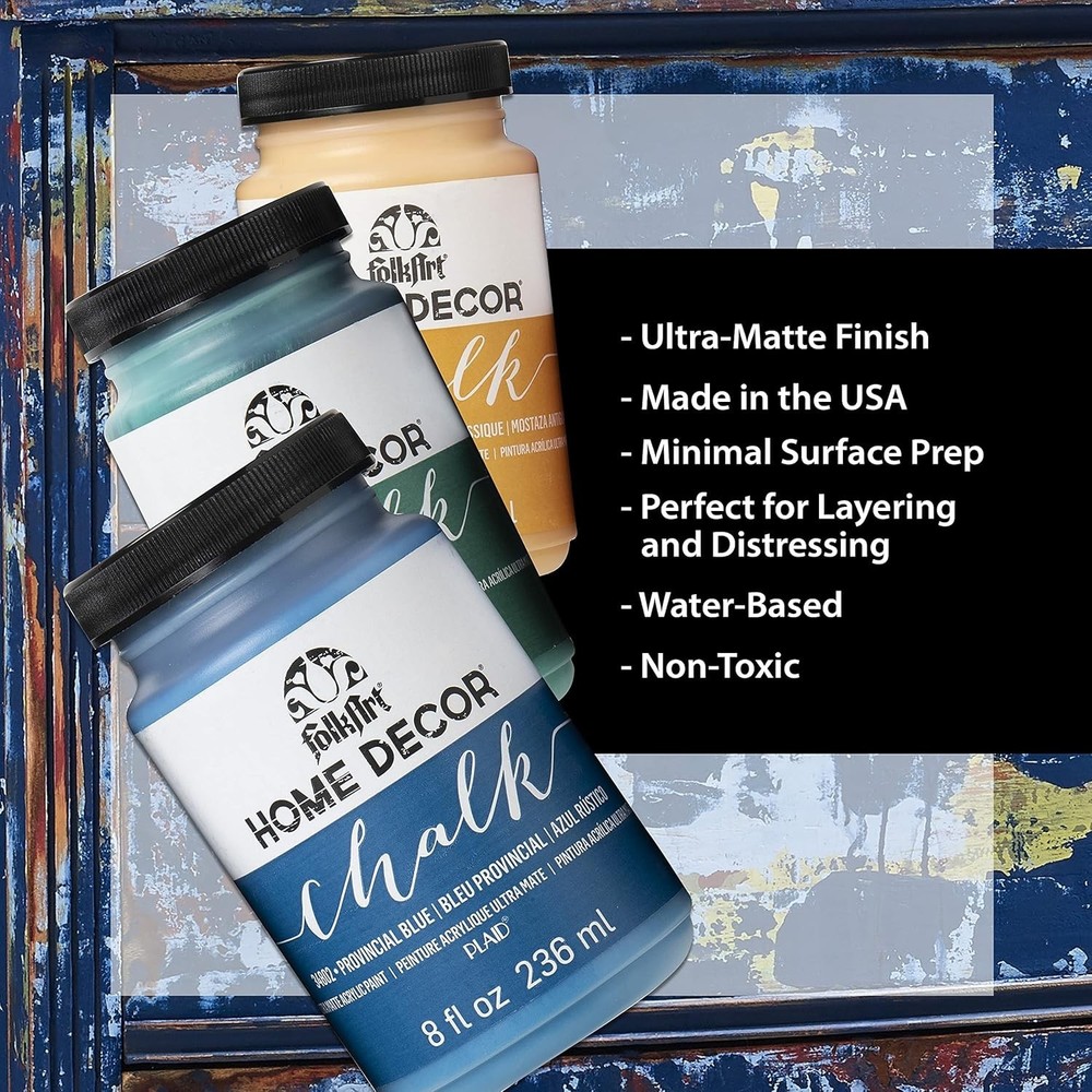 Non-Toxic Imperial Chalk Paint - 8 Oz Water-Based for Creative Decor Solutions