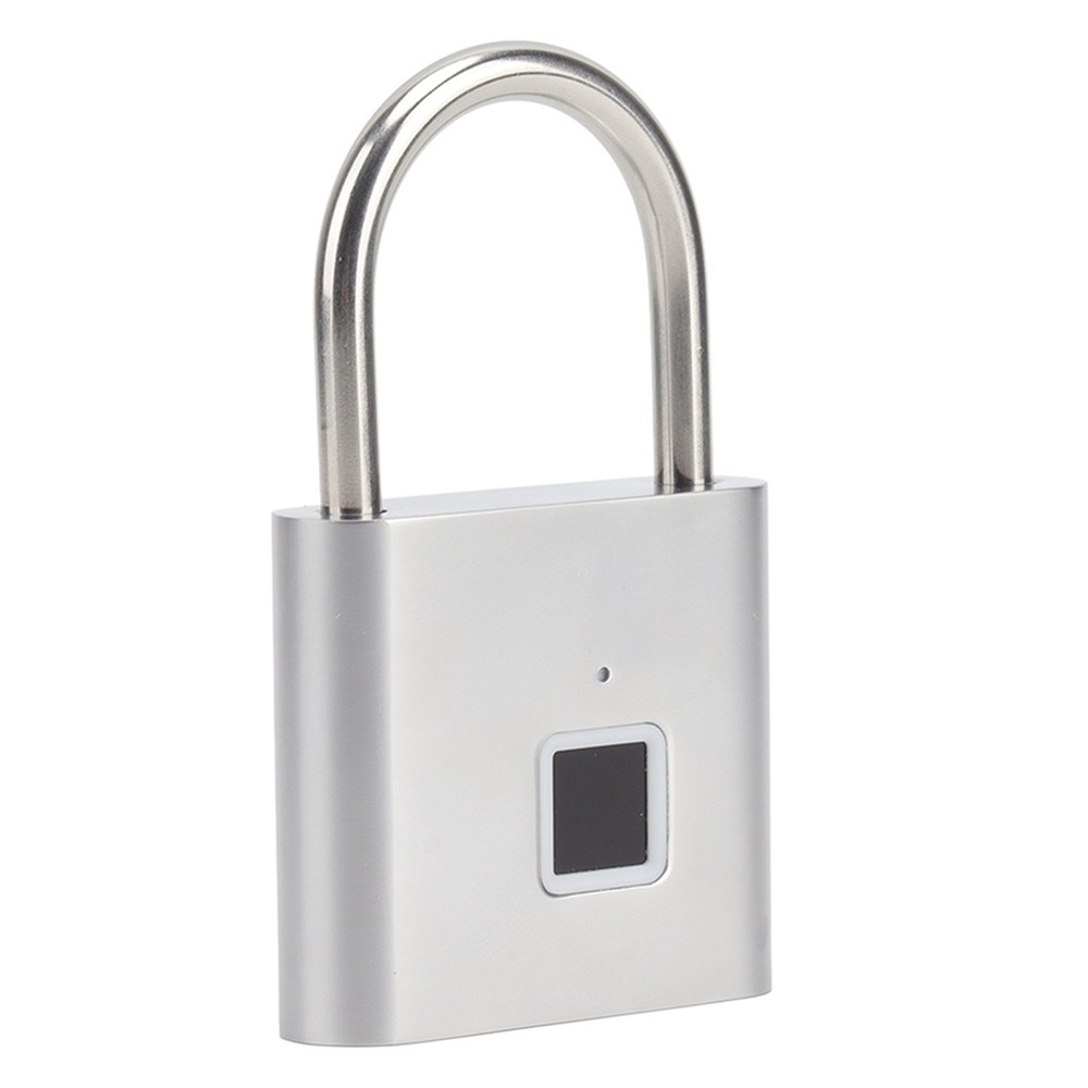 Fingerprint Padlock 0.5S Unlock Waterproof Hold 10 Fingerprints USB Interface