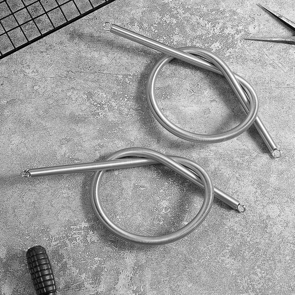 2PCS Screen Door Spring, 15 Inch Spring for Doors Universal Silver