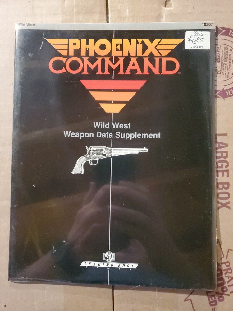 Phoenix Command: Wild West Weapon Data Supplement SEALED (Leading Edge Games)