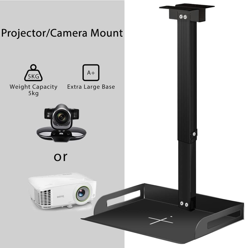 Universal Ceiling Mount with Tray for Projector/Camera,Wall/Ceiling Mounting, No