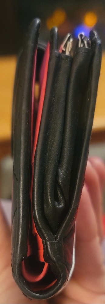 Authentic CHANEL CC Cambon leather quilted compact wallet