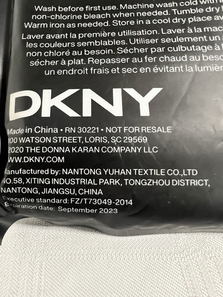 DKNY Reusable Double Layer Fabric Adjustable Face Masks 5 Pack~ NEW SEALED
