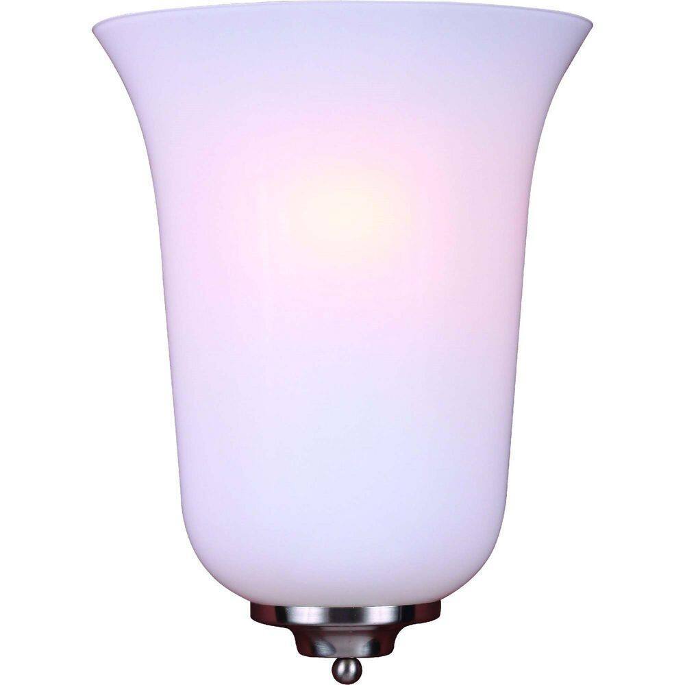Volume Lighting 1-Light Brushed Nickel Interior Wall Sconce