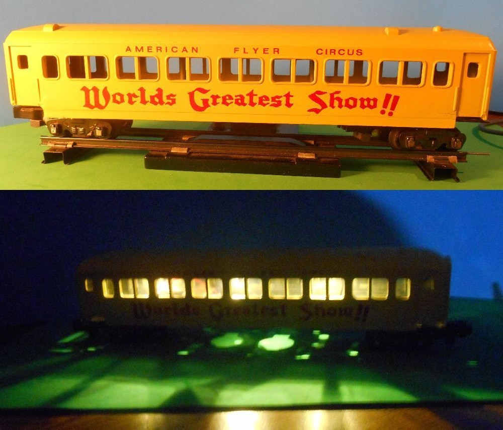 O Scale / S Scale Passenger Car LED Lighting KIT using On-board Battery & Switch