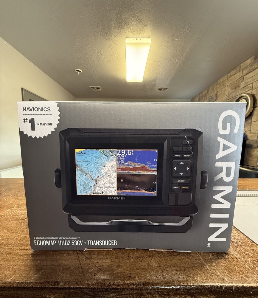 Garmin Echomap UHD2 53cv + Transducer