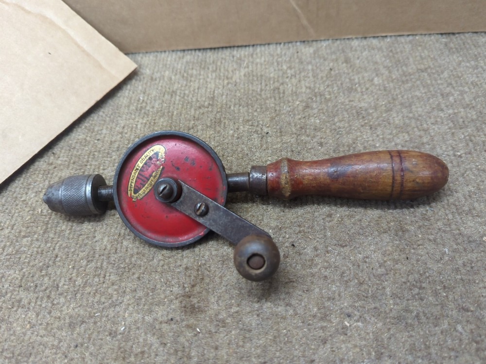 Vintage DUNLAP  Hand Crank Egg Beater Drill