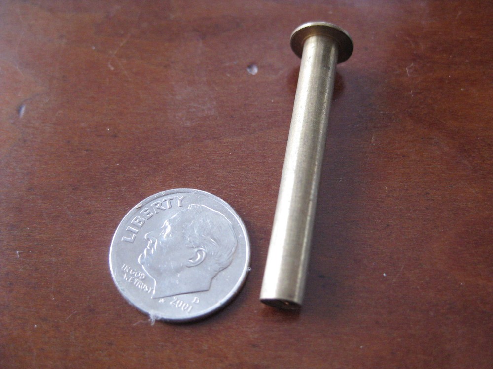25 pcs 1.5" SOLID BRASS FEMALE CHICAGO SCREW BINDING POSTS leather, scrapbooking