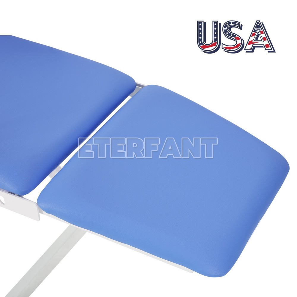 Ergonomic Dental Folding Portable Chair+LED Light Adjustable Height and Angle