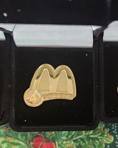 Mcdonalds 4 Year Anniversary Pin BRAND NEW