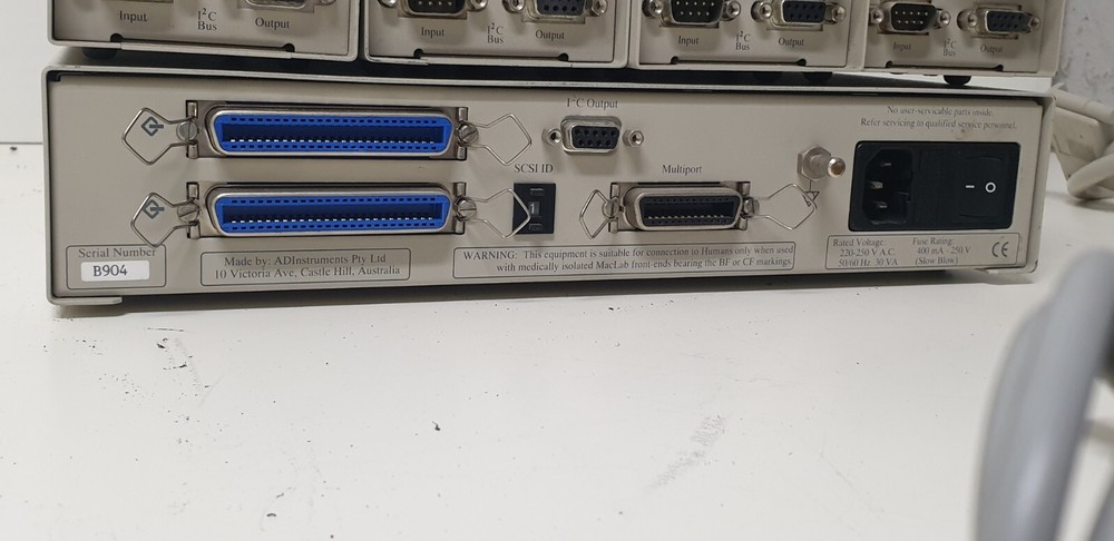 ADInstruments MacLab/4E 4 Channel Data Acquisition W 4 BIO AMP ML131 cables 220V