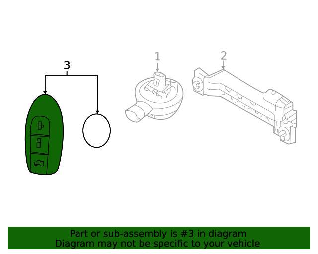 Genuine Nissan Keyless Entry Transmitter 285E3-6CA1A