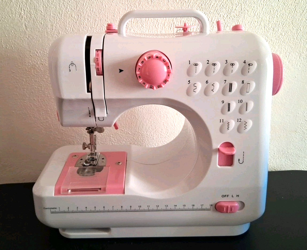 Best Choice Prod 6V Compact Sewing Machine 12 Stitch Patterns Light Foot Pedal