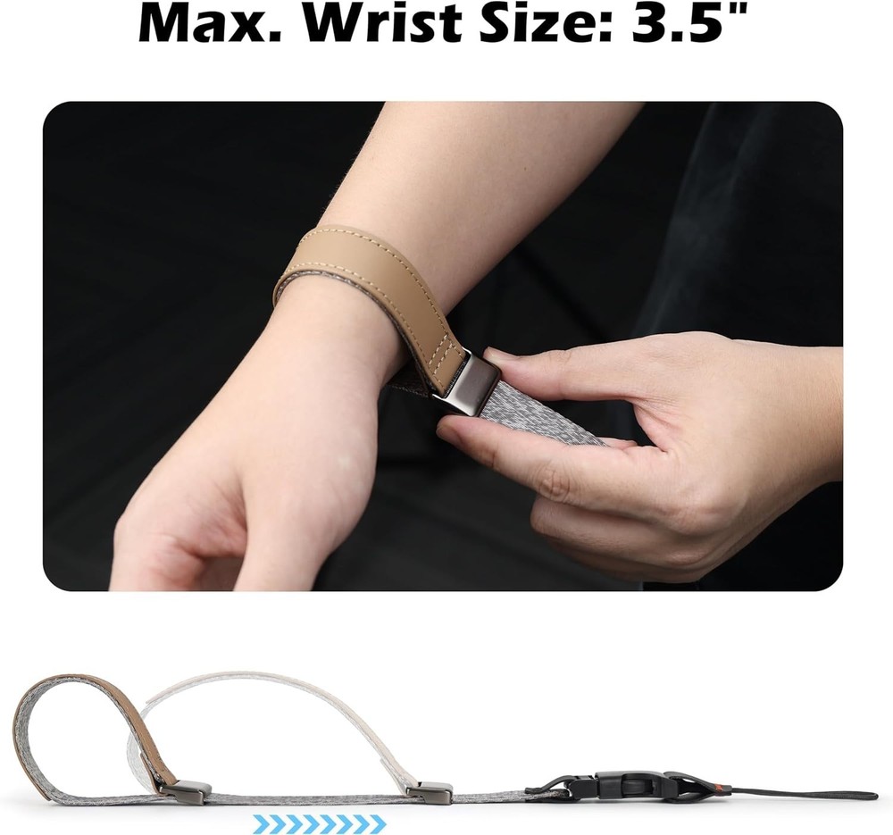 Camera Wrist Strap with Quick Release Buckle. Sturdy Nylon Rope Hand Strap Co...