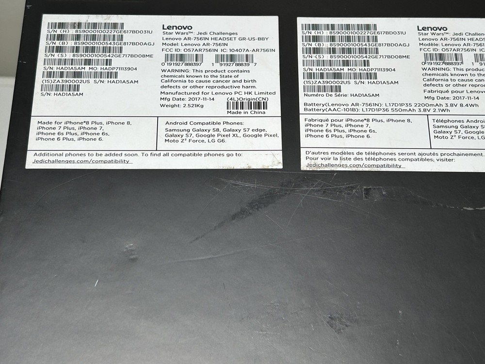 Star Wars Jedi Challenges AR Headset w/ Lightsaber Controller