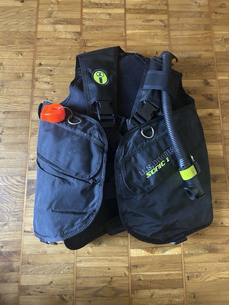 Us Diver BCD Size Xs Sonic 1black And Yellow