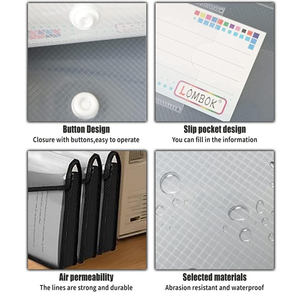 Expandable File Folder Organizer for Documents, 2PCS Plastic A4 Expanding Fil...